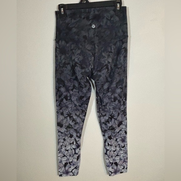 Lululemon Align Leggings 25” Floral Embossed Purple Nulu Size 4 - Picture 4 of 12